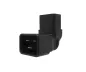 Preview: C19 naar C20 haakse netadapter, YL-3318L-2 IEC 60320-C19/20 haaks, onder/boven